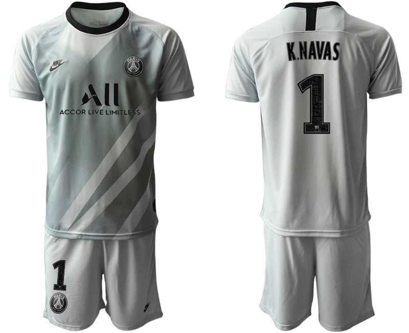 Men 2020-2021 club Paris St German grey goalkeeper 1 Soccer Jerseys